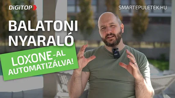 Balatoni nyaraló LOXONE automatizálással: Komfort és Biztonság együtt