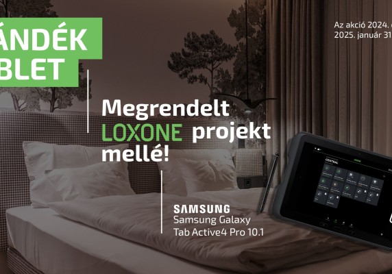 Ajándék Samsung tablet minden Loxone projekt mellé!